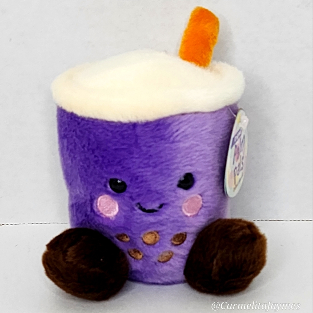 TART TARO BOBA 🧋Purple Boba Tea Palm Pal by Aurora Cravings Series ☆ NWT ☆